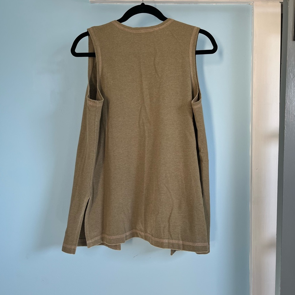 Vintage JL Plum button long vest tank top - Picture 2 of 7